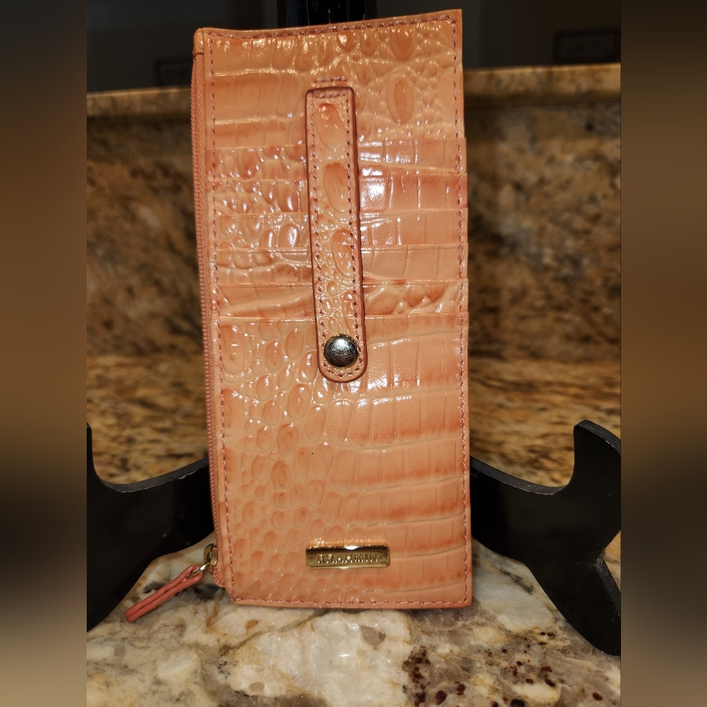 Brahmin Credit Card Wallet "Cantalope??"